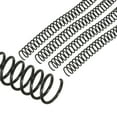 thumbnail image 1 of Bobinas de encuadernación de plástico Uxcell de 16 mm (5/8"), 20 piezas, espirales de encuadernación con capacidad para 140 hojas, espaciado de 3:1 para encuadernar hojas de papel, negro, 1 of 6