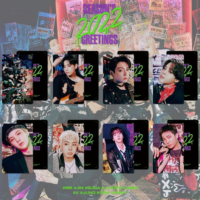 DraggmePartty 8pcs BTS 2022 SEASON'S GREETINGS cards - Walmart.com