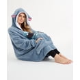 thumbnail image 4 of Sudadera con capucha Disney Stitch para mujer, forro polar cálido, azul, 4 of 6