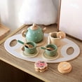 thumbnail image 4 of Kids Wooden Simulation Tea Set Toy Pretend Play Tableware Play House Role Play Game Children Early Educational Toys Girls Gifts, 4 of 6