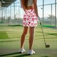 thumbnail image 4 of Garronmavis Valentines Day Skirt Mini Tennis Skirt for Women High Waisted Mini Golf Skirts Skorts Casual Inner Shorts Running Pickleball Skort, Valentines Pink Hearts Print, Size L, 4 of 7