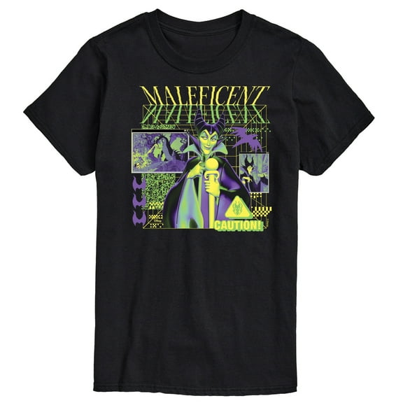 Disney Villians - Maleficent Vapor Wave - Men's Short Sleeve Graphic T-Shirt
