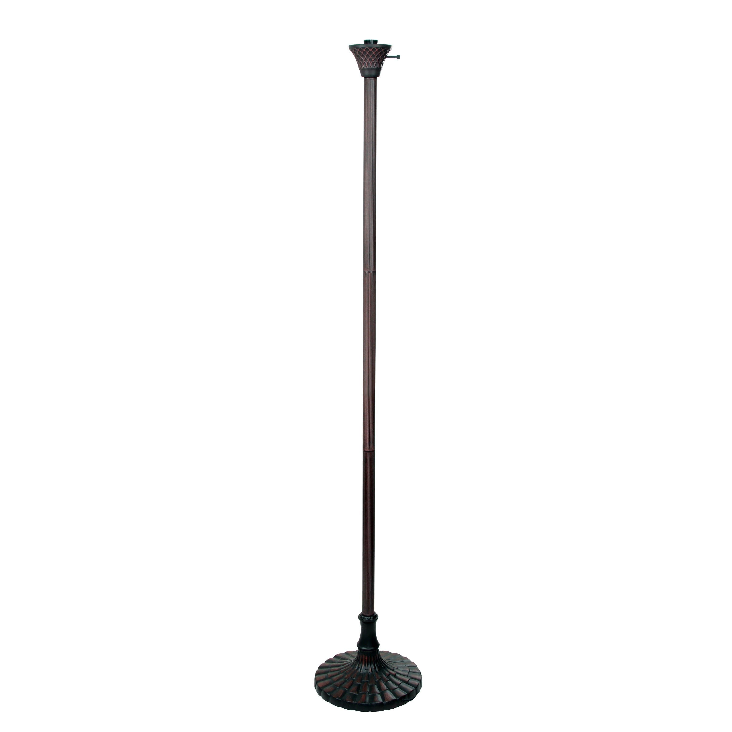 Radiance Goods Tiffany-Style Dark Bronze 1 Light Torchiere Lamp 14" Shade/70 Tall