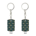thumbnail image 2 of Goofa Machine Printed Rectangular Metal Keychain Bag Charm Floral Charm for Purse Keys Metal Keyring Gift for Women Accessories, 2 of 7