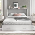 thumbnail image 6 of Mixoy Murphy Bed Cabinet Bed Chest with Mattress & Drawer White, 6 of 6