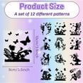 thumbnail image 2 of 1set 12Pcs Fairy Silhouettes Mason Jar Decor Mushroom Butterfly Laser Cut Cardboard Scrapbook Cutouts Die Cuts PVC for DIY Crafting Lantern Jars Wall Painting Window Glass 3.9x3.5Inch-No Sticker, 2 of 8