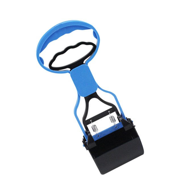 Greeniant Recolector de heces de animales portátil para mascotas, removedor de caca portátil, recolector de residuos de inodoro, herramienta de Suministros para perros azul