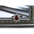 thumbnail image 4 of Vintage 1.50 Carat Ruby and Diamond Engagement Ring in White Gold for Women, 4 of 4