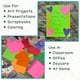 thumbnail image 5 of Papel de colores Hygloss, 90 hojas, 22 x 28 cm, 89 g/m², rojo y verde, 5 of 6