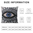 thumbnail image 5 of Nawypu  Decorative Evil Eye Pattern Throw Pillow Cover for Couch – Grey Cushion Cover – Unique Home Decoration Pillow Case (Gray), 5 of 5