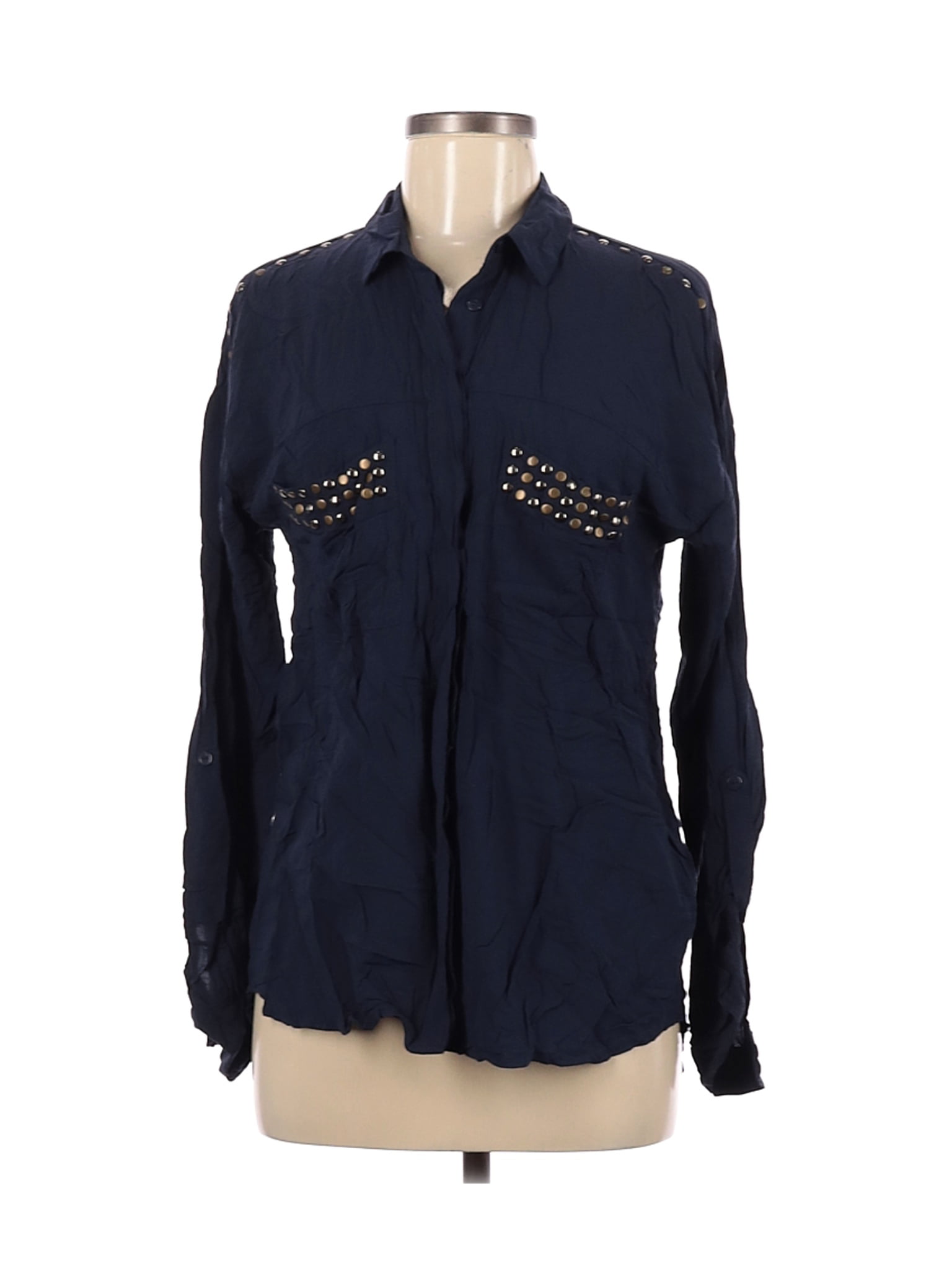 glas Malawi Kort levetid Gina Tricot - Pre-Owned Gina Tricot Women's Size 40 Long Sleeve Button-Down  Shirt - Walmart.com - Walmart.com