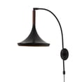 thumbnail image 2 of Lodi Wall Sconce Matte Black & Walnut, 2 of 11