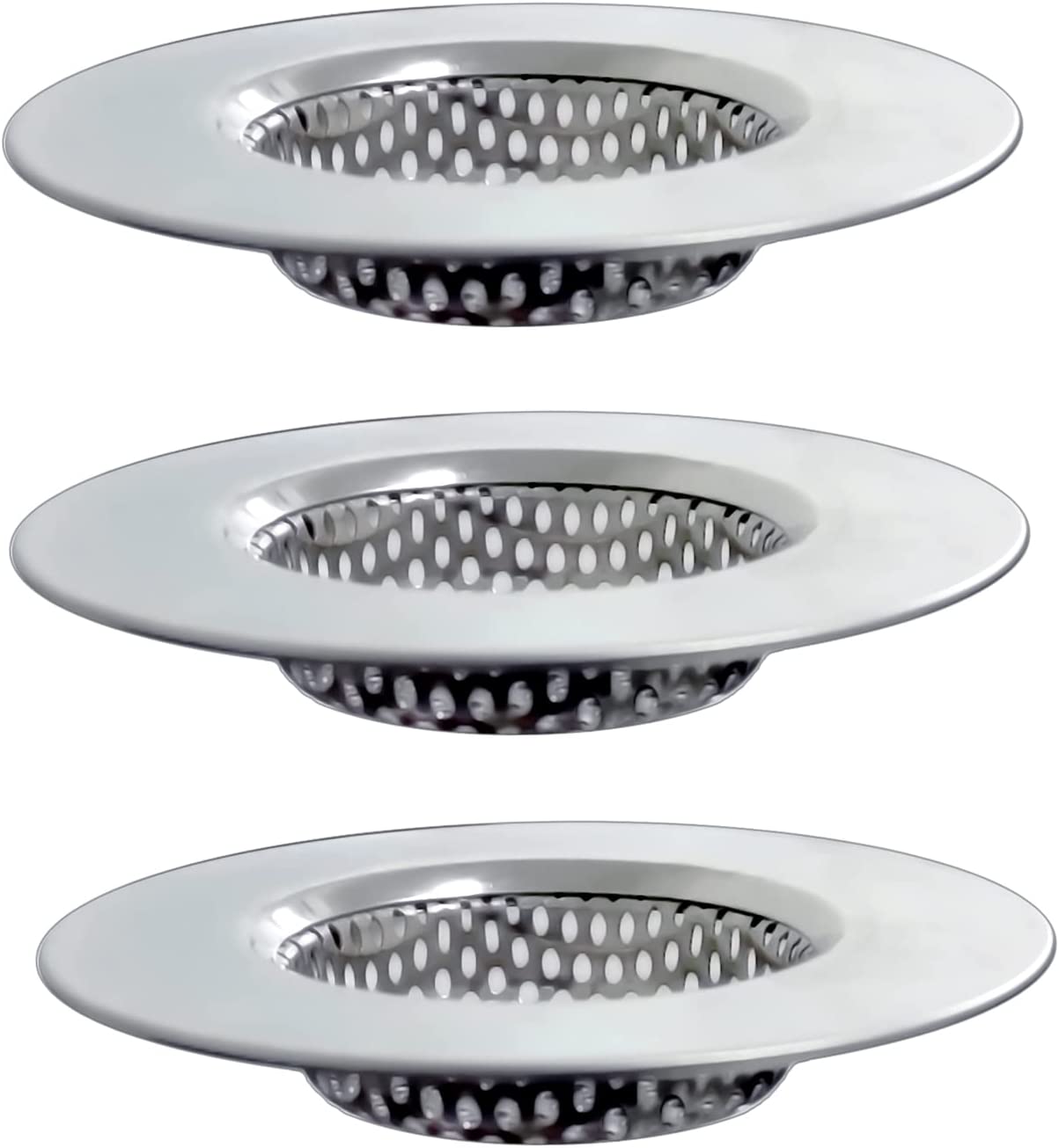 3PCS Bathtub Strainer, Shower Drain Hair Catcher, Bath Tub Drain Cover