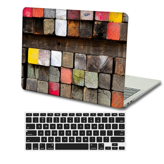 KSK KAISHEK Plastic Hard Shell Cover Compatible 2015 - 2012 Rel. MacBook Pro 15 inchs Retina Display No Touch + Black Keyboard Cover Model: A1398 Wood grain A 170