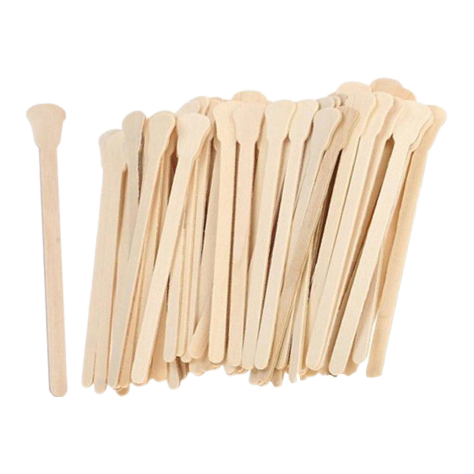 Stgfyxgs 5x100x Wooden Stick Disposable for Home Eyebrow