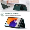 thumbnail image 3 of Feishell Case for Samsung Galaxy A13 4G,Premium PU Leather Magnetic Detachable 2-In-1 Card Pocket Back Flip ID Credit Card Slots Kickstand Shockproof Business Slim Phone Case,Green, 3 of 9
