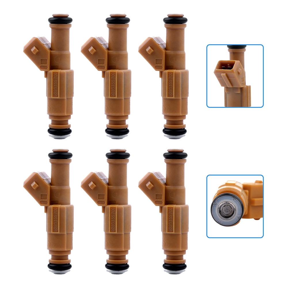 Scitoo Fuel Injectors Kits, 4 Hole New OEM Yellow 0280155700 Fuel Injector fit 8998 for Jeep