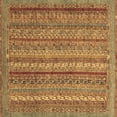thumbnail image 1 of Ahgly Company Indoor Square Abstract Brown Modern Area Rugs, 6' Square, 1 of 4