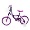 thumbnail image 2 of ChromeWheels Road Fairy 14" BMX S-Type Frame Coaster Brake, with EVA Purple Tire, Training Wheels, Purple, 2 of 9