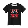 thumbnail image 4 of Avrnliq Girls Patriotic Cherry American Flag T-Shirt, 4th of July Kids Graphic Tee, USA Stars Stripes Summer Casual Short Sleeve Shirt, Independence Day Gift,Size 5-6T, 4 of 6