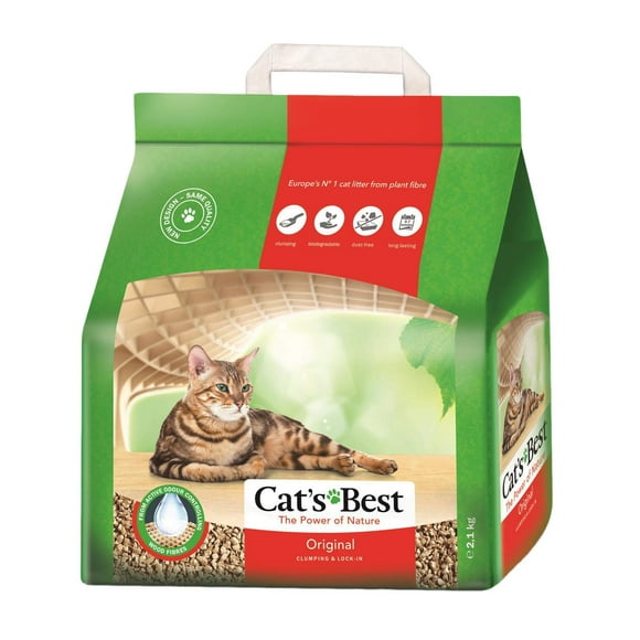 Arena para Gato Cats Best 5 Lts 2.1 kg OkoPlus Biodegradable OkoPlus Cats Best 5 litros
