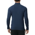 thumbnail image 2 of Tyhengta Men's Turtleneck Sweaters Long Sleeve Pullover Sweaters Mock Neck Knitted T-Shirt Basic Slim Fit Tee Tops Blue S, 2 of 10