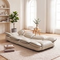 thumbnail image 2 of ELLEGNT 360° Swivel Floor Gaming Chair – Folding, Adjustable Lounger Couch for Lazy Relaxation, Beige, 2 of 10