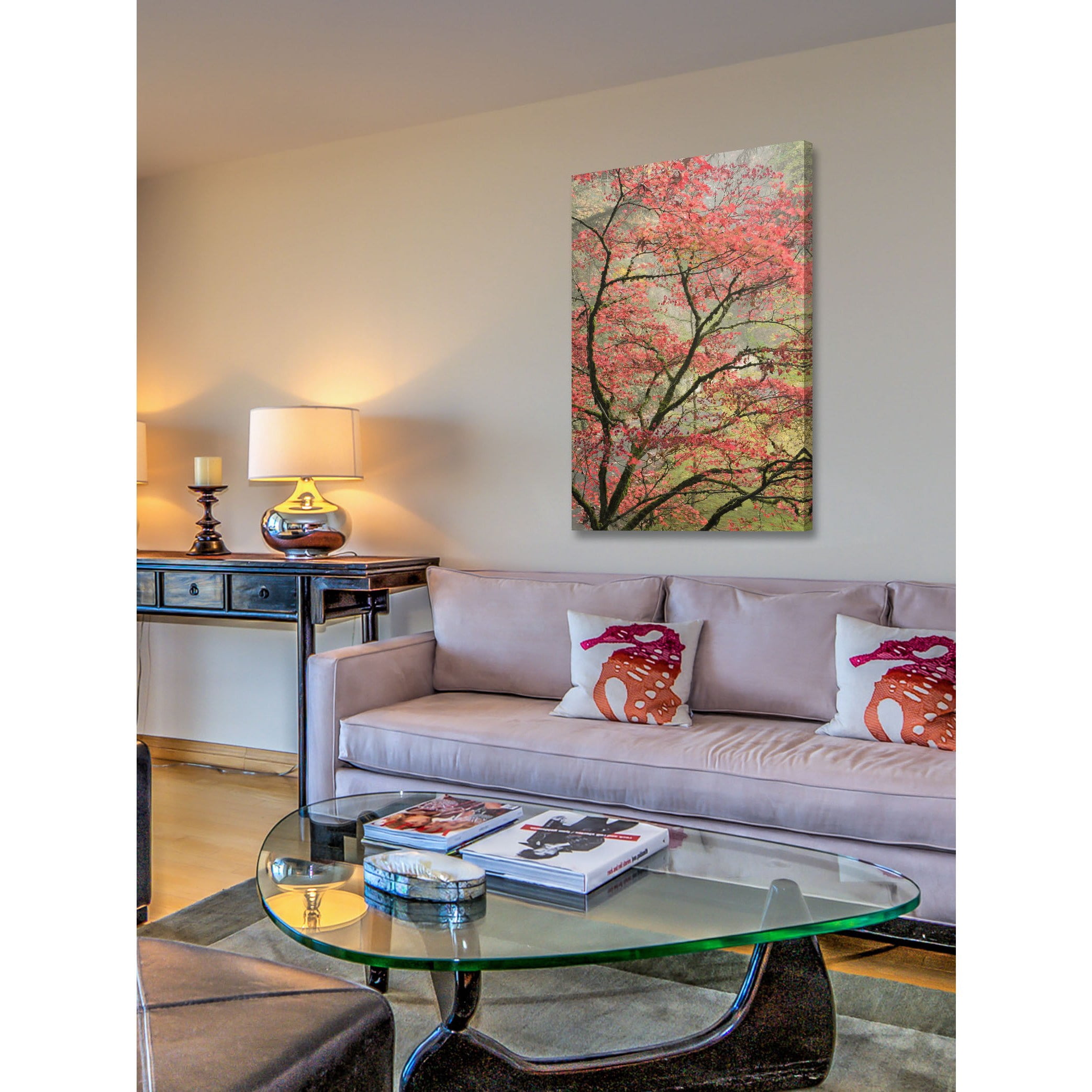 Marmont Hill "Red Zen" Painting Print on Canvas