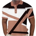 thumbnail image 1 of Camisas de Manga Larga para Hombres Impresos Girar Hacia Abajo Botones de Cuello Lateral Dividido, Casual Camiseta Blusa para Hombres, 1 of 4