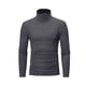 thumbnail image 1 of Qarigey Ropa interior térmica para hombre, Tops de cuello alto, jersey de manga larga de Color sólido, camisa cómoda ajustada para dormir en la Camisetas Gris oscuro Qarigey AP013729-03, 1 of 6