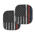 thumbnail image 3 of Garronmavis American Flag Car Sunshades Sun Heat Protection Sun Shade Car Windshield 2 Pieces Window Sun Blocker for Car Universal Fit, 3 of 5