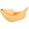 thumbnail image 3 of Linda Cama de PláTano para Gatos, Cama para Mascotas, Cama Suave para Gatos, Cama Encantadora para Gatos, Conejos y Perros PequeñOs, Color Amarillo, 3 of 5
