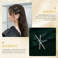 thumbnail image 3 of 24 pcs Lady X and Pin Hairpin Clip Rhinestone Crystal Bobby Women Clips Girls Decorative Pins Clear Bride Styling Shiny Shaped Hairpins Gold for Metal Accessories Barrettes Hair, 3 of 5