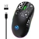 thumbnail image 4 of Ratón inalámbrico Bluetooth de 2,4 GHz para juegos, 3 modos de retroiluminación RGB, ratón óptico inalámbrico USB para juegos, 3600 DPI, recargable, silencioso, ratón inalámbrico, 4 of 7