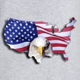 thumbnail image 3 of CafePress - Bald Eagle Over American Flag - Women's Nightshirt, 3 of 4