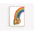 thumbnail image 3 of Pot Of Gold Print | St. Patrick's Day Decor | Rainbow Print | Shamrock Print 24x36 UNFRAMED, 3 of 3
