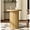 Wood Color, variant on Farmhouse Pedestal End Table Round Side Table with Fluted Panel Rustic Drink Table for Small Space Living Room (Walnut)