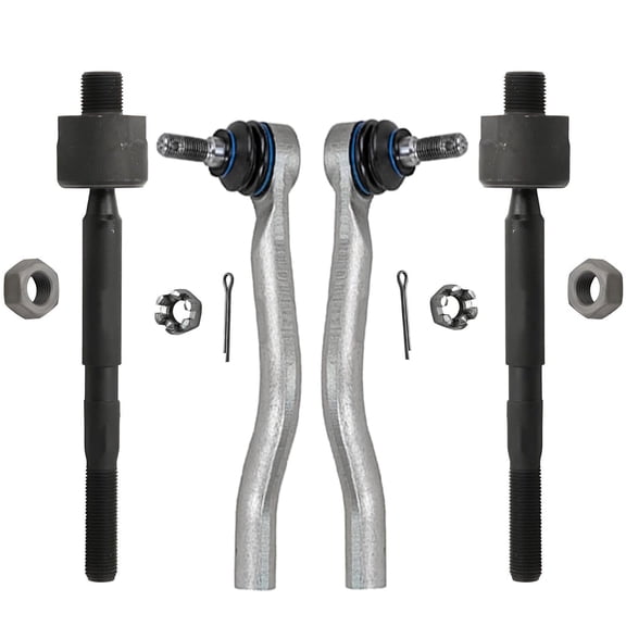 Detroit Axle - Front 4pc Tie Rods for 2023 2024 2025 Acura Integra 2016-2025 Honda Civic [No Type R Model], 2019 2020 2021 2022 Insight, 4 Outer & Inner Tie Rod Ends Replacement