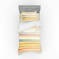 thumbnail image 2 of Ambesonne Pastel Bedding Set 4 Pcs, Stripes Watercolor Art, Queen, Multicolor, 2 of 3