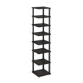 thumbnail image 2 of Furinno Turn-N-Tube 8-Tier Vertical Space Saving Free Standing Shoe Tower, Shoe Rack for Closet Entryway, Espresso/Black, 2 of 6