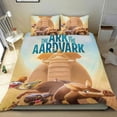 thumbnail image 1 of El Arca y el Cerdo Hormiguero Conjunto de sábanas temático, trío de piezas, cómodo y amigable con la piel, diseño único, regalo de decoración para el hogar para familiares, amigos y fans,135cm *200cm, 1 of 6