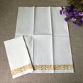 thumbnail image 3 of 50 Pcs Golden Floral Printed Napkin Birthday Party Thicken Paper Towel Handkerchief for Wedding Party Decor (40x30cm), 3 of 4