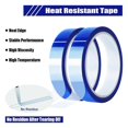 thumbnail image 3 of 2 Rolls 20mm x33m(108ft) Blue Heat Tape High Temperature Heat Resistant Tape Heat Transfer, 3 of 5