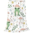 thumbnail image 2 of Balery Frog and Mushrooms Manta de Felpa Suave y Acogedora – Cobija de Franela Aterciopelada para Cama, Lavable y Cálida para Sofá, Mascotas, Transpirable-40"x30", 2 of 7