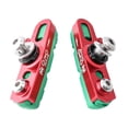thumbnail image 2 of 1 Par de Bloques de Freno DYNWAVEMX Aleación de Aluminio Silencioso Resistente Al Desgast rojo verde, 2 of 8