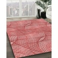 thumbnail image 2 of Ahgly Company Indoor Square Patterned Light Salmon Pink Area Rugs, 7' Square, 2 of 6