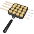 thumbnail image 1 of Sartén para parrilla Takoyaki, sartén para Takoyaki con asa Sartén para parrilla Takoyaki Antiadherente Sartén para parrilla Takoyaki Plato Bandeja para hornear Bandeja Molde para pellets de pulpo, 1 of 6