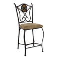 thumbnail image 2 of Besthom 42.8 in. Espresso High Back Metal Frame 24 in. Bar Stool (Set of 4), 2 of 5