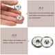 thumbnail image 4 of Uxcell 5 Set Botones de Broche de Costura de 19mm, Botones de Cierre Metálico, Plata, 4 of 7