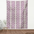 thumbnail image 4 of Ambesonne Floral Fabric by the Yard Upholstery, Vertical Aligned Flower Art, 2 Yards, Pale Taupe Purple, 4 of 5